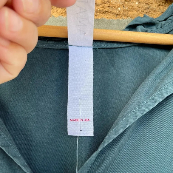 Anthro Amadi Glenn Peasant Sleeves Tiered Tunic MIDI Dress Large - Picture 5 of 15